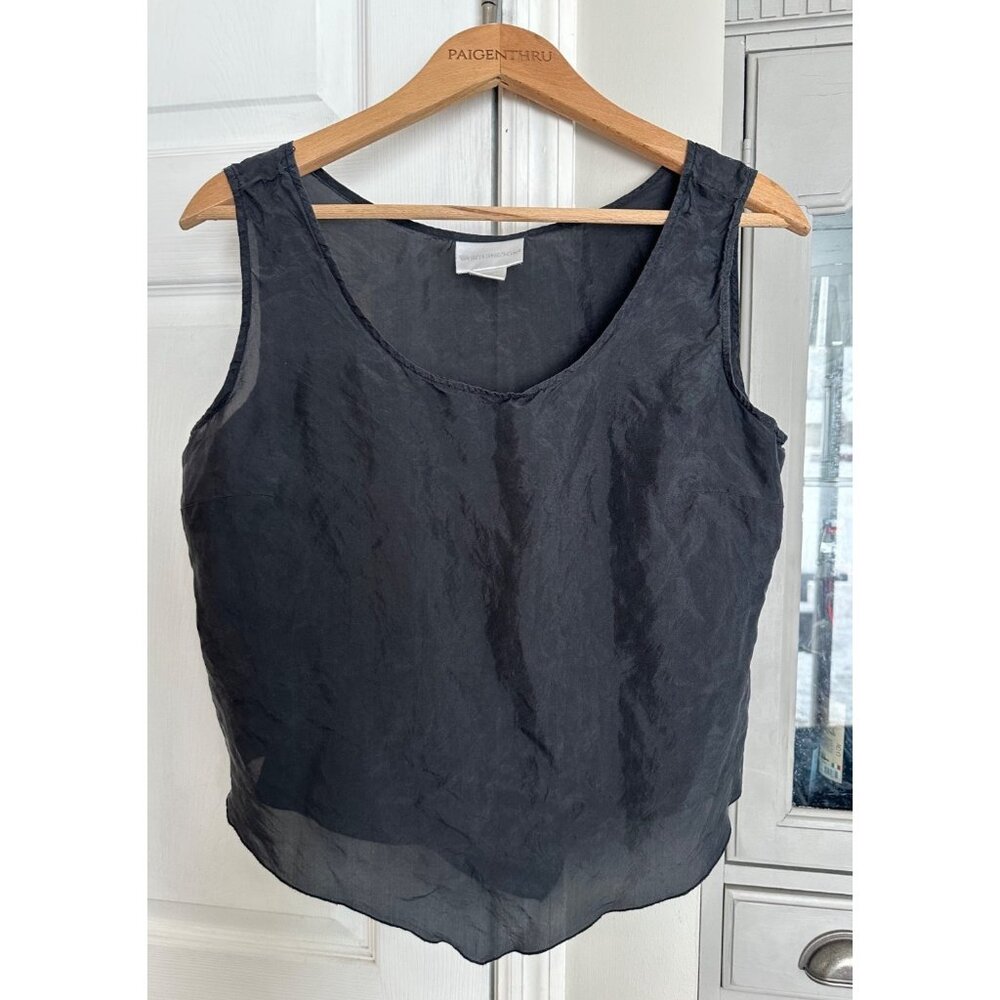 Worthington Women's XL Silk Black Tank Timeless Classic Layer